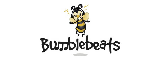 Buzzy bee logo for Bumblebeats